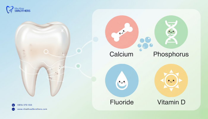 Những dưỡng chất có trong thực phẩm giúp giảm ê răng.